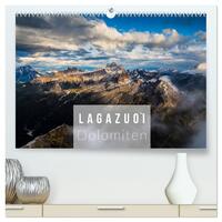 Lagazuoi Dolomiten (hochwertiger Premium Wandkalender 2025 DIN A2 quer), Kunstdruck in Hochglanz