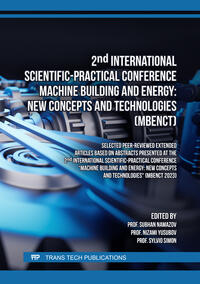 2nd International Scientific-Practical Conference Machine Building and Energy: New Concepts and Technologies (MBENCT)