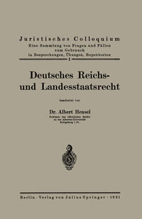 Deutsches Reichs- und Landesstaatsrecht