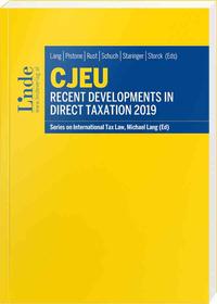 CJEU - Recent Developments in Direct Taxation 2019