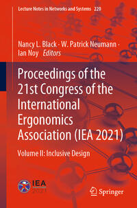 Proceedings of the 21st Congress of the International Ergonomics Association (IEA 2021)