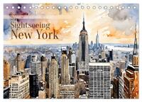 Sightseeing New York (Tischkalender 2025 DIN A5 quer), CALVENDO Monatskalender