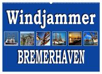 Windjammer - Bremerhaven (Wandkalender 2025 DIN A2 quer), CALVENDO Monatskalender