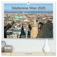 Städtereise Wien (hochwertiger Premium Wandkalender 2025 DIN A2 quer), Kunstdruck in Hochglanz