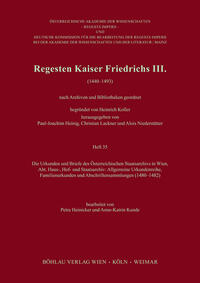 Regesten Kaiser Friedrichs III.