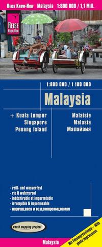 Reise Know-How Landkarte Malaysia (West 1:800.000 / Ost 1:1.100.000)