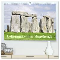 Geheimnisvolles Stonehenge (hochwertiger Premium Wandkalender 2025 DIN A2 quer), Kunstdruck in Hochglanz