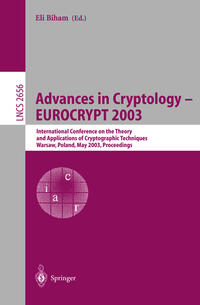 Advances in Cryptology – EUROCRYPT 2003