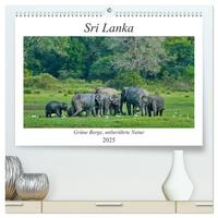 Sri Lanka, Grüne Berge - unberührte Natur (hochwertiger Premium Wandkalender 2025 DIN A2 quer), Kunstdruck in Hochglanz