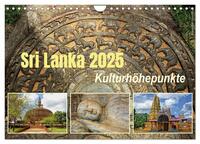 Sri Lanka 2025 Kulturhöhepunkte (Wandkalender 2025 DIN A4 quer), CALVENDO Monatskalender