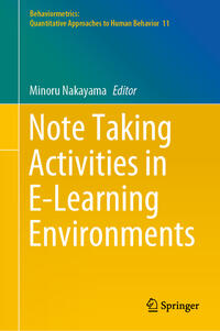 Note Taking Activities in E-Learning Environments