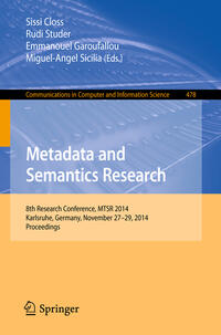 Metadata and Semantics Research