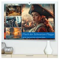 Fluch der Schwarzen Flagge (hochwertiger Premium Wandkalender 2026 DIN A2 quer), Kunstdruck in Hochglanz