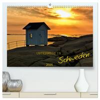 Unterwegs in Schweden (hochwertiger Premium Wandkalender 2025 DIN A2 quer), Kunstdruck in Hochglanz