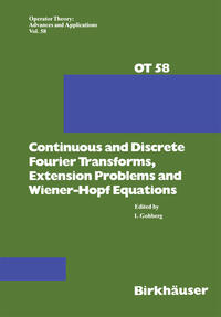 Continuous and Discrete Fourier Transforms, Extension Problems and Wiener-Hopf Equations