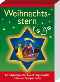 Weihnachtsstern - to go. Ein Adventskalender aus 24 vorgestanzten Teilen