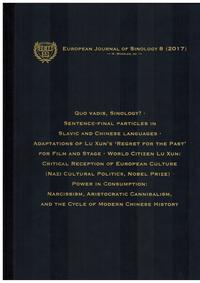 European Journal of Sinology 8 (2017)