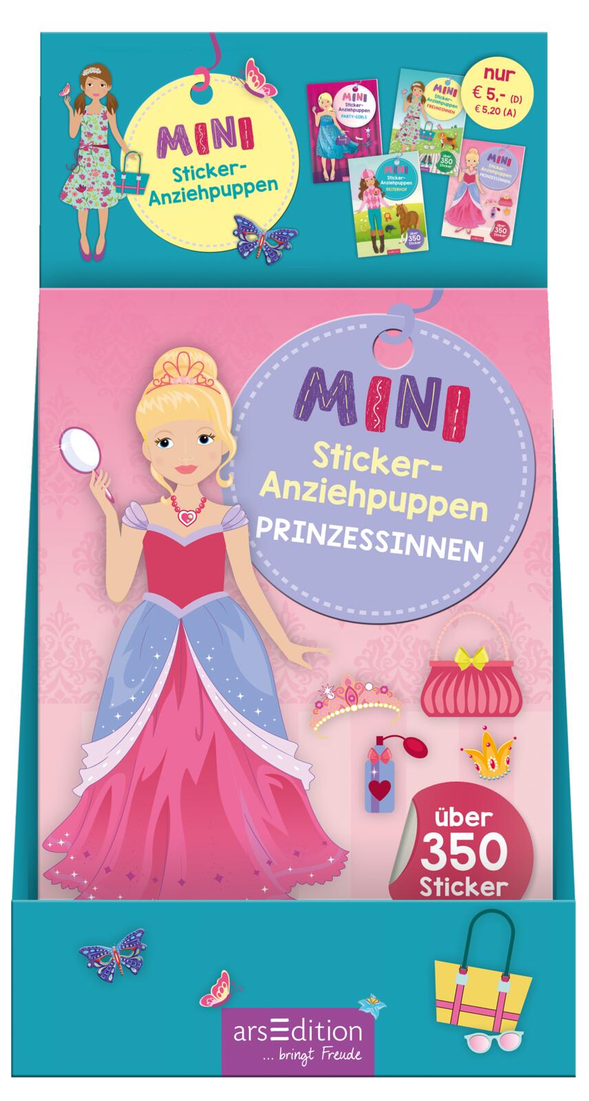 Display Mini-Sticker-Anziehpuppen