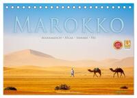 Marokko: Marrakesch, Atlas, Sahara, Fès (Tischkalender 2025 DIN A5 quer), CALVENDO Monatskalender