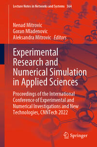 Experimental Research and Numerical Simulation in Applied Sciences