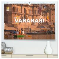 Indien - Varanasi (hochwertiger Premium Wandkalender 2025 DIN A2 quer), Kunstdruck in Hochglanz