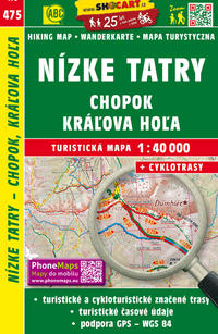 Nízke Tatry, Chopok, Králova Hola / Niedere Tatra - Chopok, Králova Hola (Wander - Radkarte 1:40.000)