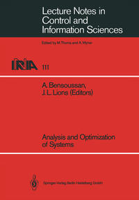 Analysis and Optimization of Systems