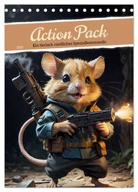 Action Pack - Ein tierisch niedliches Spezialkommando (Tischkalender 2025 DIN A5 hoch), CALVENDO Monatskalender