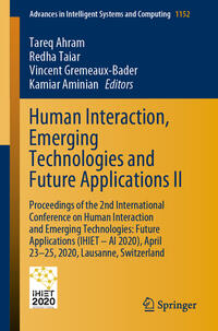 Human Interaction, Emerging Technologies and Future Applications II