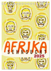 Afrika-Sehnsucht 2025 (Tischkalender 2025 DIN A5 hoch), CALVENDO Monatskalender