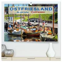 Ostfriesland - der alte Hafen Carolinensiel (hochwertiger Premium Wandkalender 2025 DIN A2 quer), Kunstdruck in Hochglanz