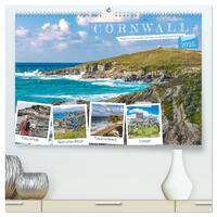 Cornwall - Malerische Landschaften mit grandiosen Küsten (hochwertiger Premium Wandkalender 2025 DIN A2 quer), Kunstdruck in Hochglanz