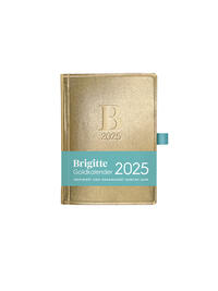 DUMONT - Brigitte Goldkalender 2025 Taschenkalender, 10x14cm, der goldene Klassiker von BRIGITTE, Terminkalender mit Zitaten berühmter Personen, extra Telefonregister und Adressteil zum Herausnehmen