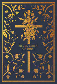 Neues Leben. Die Bibel - Golden Grace Edition, Marineblau