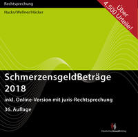 SchmerzensgeldBeträge 2018 (CD-ROM plus Online-Zugang)