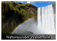 Naturwunder Wasserfälle (Wandkalender 2025 DIN A4 quer), CALVENDO Monatskalender