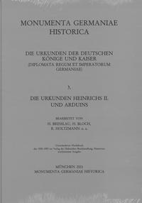 Die Urkunden Heinrichs II. und Arduins