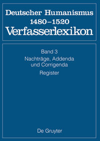 Nachträge, Addenda, Corrigenda, Register