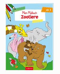 Malbuch ab 3 Jahren - Zootiere VE5