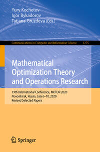 Mathematical Optimization Theory and Operations Research