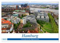 Hamburg - Unvergessliche Impressionen (Wandkalender 2025 DIN A3 quer), CALVENDO Monatskalender