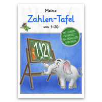 Meine Zahlen-Tafel von 1-20 in Grundschrift