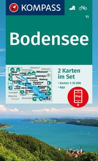 KOMPASS Wanderkarten-Set 11 Bodensee (2 Karten) 1:35.000