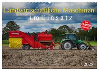 Landwirtschaftliche Maschinen im Einsatz (Wandkalender 2025 DIN A2 quer), CALVENDO Monatskalender