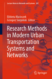 Research Methods in Modern Urban Transportation Systems and Networks