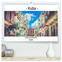 Kuba - Oldtimer & Streetlife (hochwertiger Premium Wandkalender 2025 DIN A2 quer), Kunstdruck in Hochglanz