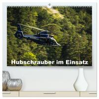 Hubschrauber im Einsatz (hochwertiger Premium Wandkalender 2025 DIN A2 quer), Kunstdruck in Hochglanz