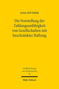 Die Feststellung der Zahlungsunfähigkeit von Gesellschaften mit beschränkter Haftung