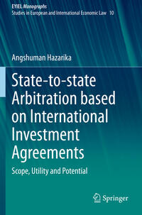 State-to-state Arbitration based on International Investment Agreements