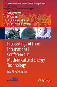 Proceedings of Third International Conference in Mechanical and Energy Technology